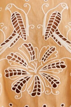 Farm Rio Sand Richelieu Sleeveless Crop Top -Perfect Top Shop 313592 05