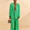 Farm Rio Bright Green Tailored Pants -Perfect Top Shop 313628 01