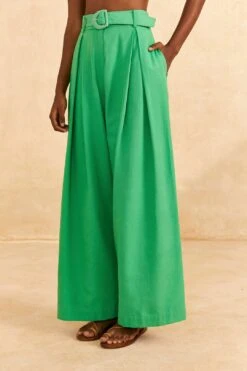 Farm Rio Bright Green Tailored Pants -Perfect Top Shop 313628 03