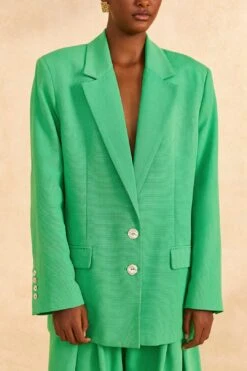 Farm Rio Bright Green Blazer -Perfect Top Shop 313634 03