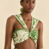Farm Rio Green Lace Monsteras Crop Top -Perfect Top Shop 313644 01