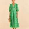 Farm Rio Green Richelieu Midi Dress -Perfect Top Shop 313648 01