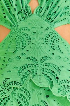 Farm Rio Green Richelieu Midi Dress -Perfect Top Shop 313648 05