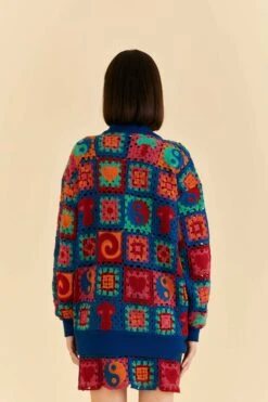 Farm Rio Crochet Icons Cardigan -Perfect Top Shop 313651 04