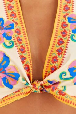 Farm Rio Off-White Vivid Garden Top -Perfect Top Shop 313675 05