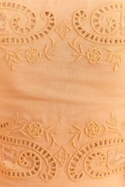 Farm Rio Dark Sand Lace Blouse -Perfect Top Shop 313679 05