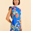 Farm Rio Blue Painted Jungle T-Shirt Dress -Perfect Top Shop 313685 01