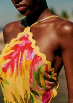 Farm Rio Summer Forest Yellow Burna Midi Dress -Perfect Top Shop 313793 03