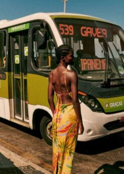 Farm Rio Summer Forest Yellow Burna Midi Dress -Perfect Top Shop 313793 05