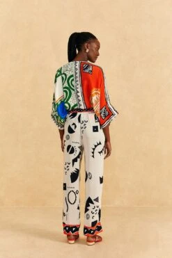 Farm Rio Off-White Pitta Soul Pants -Perfect Top Shop 314082 03