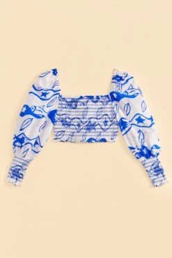 Farm Rio Off-White Pitta Waves Smocked Blouse 13 Farm Rio Off-White Pitta Waves Smocked Blouse -Perfect Top Shop 314085 06