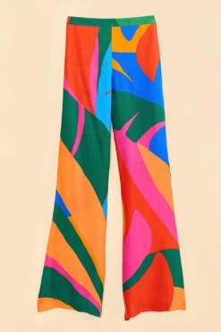 Farm Rio Colorful Leaves Lenzing™ Ecovero™ Viscose Pants -Perfect Top Shop 314097 06