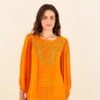 Farm Rio Orange Lace Blouse -Perfect Top Shop 314469 01