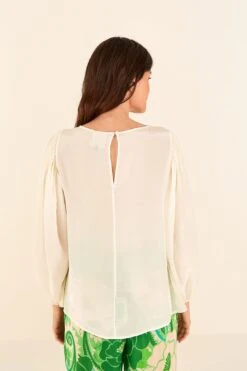 Farm Rio Off White Lace Blouse -Perfect Top Shop 314470 03