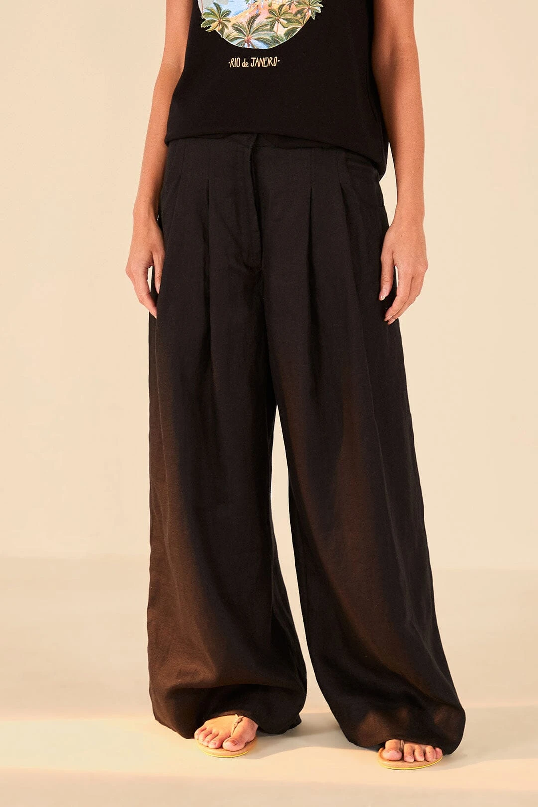 Farm Rio Black Low Waist Pants 4 Farm Rio Black Low Waist Pants - Image 2
