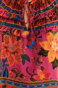 Farm Rio Pink Tropical Tapestry Long Sleeve Blouse 15 Farm Rio Pink Tropical Tapestry Long Sleeve Blouse -Perfect Top Shop 315105 07