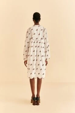 Farm Rio Off-White Embroidered Horses Midi Dress -Perfect Top Shop 315962 04