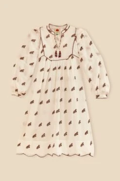 Farm Rio Off-White Embroidered Horses Midi Dress -Perfect Top Shop 315962 06