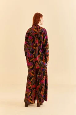 Farm Rio Black Wild Horses Maxi Shirt 10 Farm Rio Black Wild Horses Maxi Shirt -Perfect Top Shop 315994 04