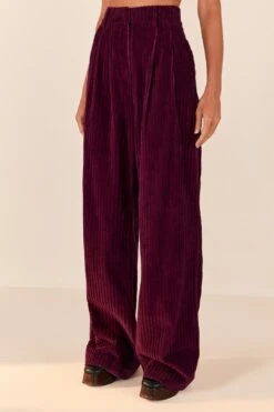Farm Rio Burgundy Corduroy Pants -Perfect Top Shop 316009 03