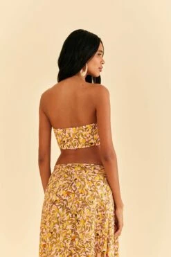 Farm Rio Light Pink Star Fruit Crop Top -Perfect Top Shop 316414 04