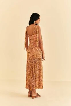 Farm Rio Light Pink Star Fruit Midi Dress -Perfect Top Shop 316415 04