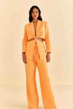 Farm Rio Peach Low Waisted Pants -Perfect Top Shop 316423 03