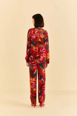 Farm Rio Red Rooster Leaves Long Sleeve Shirt -Perfect Top Shop 316428 04 b6198aa9 4f02 4381 9e41 16f1531e2cad