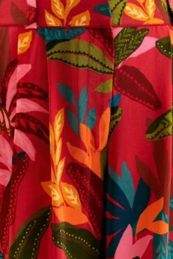 Farm Rio Red Rooster Leaves Pants -Perfect Top Shop 316429 06