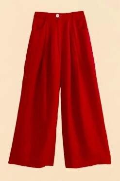 Farm Rio Red High Waist Pants 13 Farm Rio Red High Waist Pants -Perfect Top Shop 317223 06