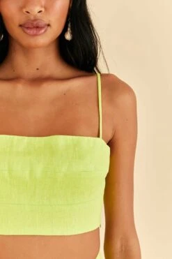 Farm Rio Lime Sleeveless Crop Top -Perfect Top Shop 317225 03