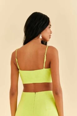 Farm Rio Lime Sleeveless Crop Top -Perfect Top Shop 317225 04