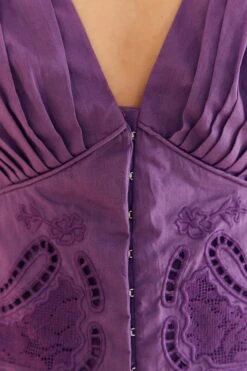 Farm Rio Purple Cropped Blouse -Perfect Top Shop 318180 04