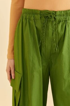 Farm Rio Green Organic Cotton Cargo Pants -Perfect Top Shop 318182 04