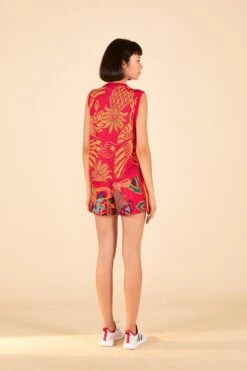 Farm Rio ADIDAS FARM Tank Top Vivid Berry -Perfect Top Shop HL6082 02