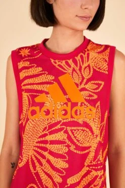 Farm Rio ADIDAS FARM Tank Top Vivid Berry -Perfect Top Shop HL6082 03