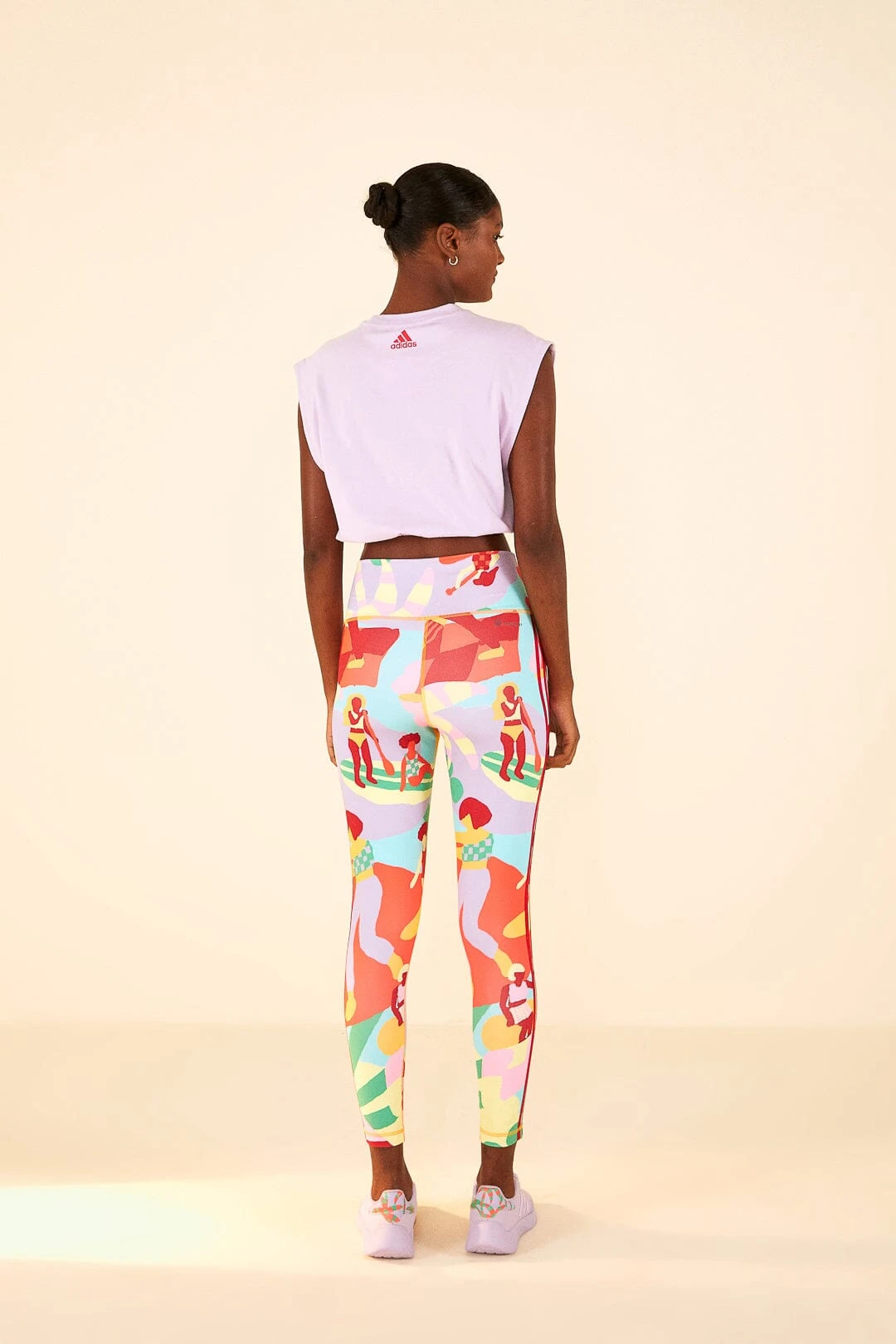 Farm Rio Adidas Farm Sleeveless Tee Purple 6 Farm Rio Adidas Farm Sleeveless Tee Purple - Image 4